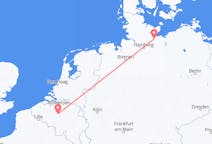 Flug frá Brussel, Belgíu til Lübeck, Þýskalandi