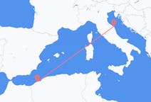 Vluchten van Oran, Algerije naar Ancona, Italië