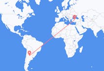 Flyreiser fra Córdoba, Argentina til Ankara, Tyrkia