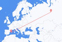 Flights from Kogalym, Russia to Palma de Mallorca, Spain