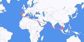 Flyreiser fra Malaysia til Portugal