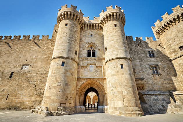 Photo of main gates of The Knights Grand Master Palace at Rhodes island, Greece.