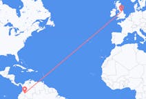 Flyg från Florencia, Colombia till Leeds, England