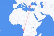 Flug frá Luanda, Angóla til Izmir, Tyrklandi