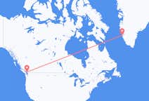 加拿大出发地 溫哥華飞往加拿大目的地 努克的航班