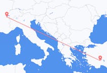 Flyg från Isparta till Genève