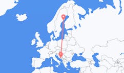 เที่ยวบิน จาก มอสต้า, บอสเนียและเฮอร์เซโกวีนา ไปยังอูเมโอ, สวีเดน