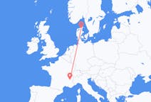Flights from Grenoble, France to Aalborg, Denmark