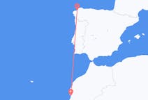 Fly fra Agadir til La Coruña