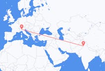 Flyrejser fra Amritsar, Indien til Milano, Italien