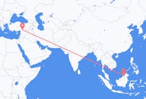 出发地 文莱出发地 斯里巴加湾市目的地 土耳其加濟安泰普的航班