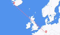 航班从德国斯图加特市到雷克雅维克市，冰岛塞尔