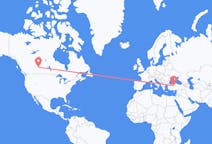 Flyreiser fra Lloydminster, Canada, til Ankara, Canada