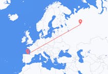 Flights from Syktyvkar, Russia to Santander, Spain