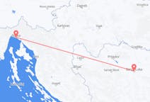来自波斯尼亚和黑塞哥维那出发地 巴尼亚卢卡目的地 克罗地亚里耶卡的航班