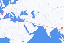 Flyreiser fra Nan-provinsen, Thailand til Madrid, Spania
