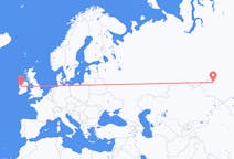 Vluchten van Novosibirsk, Rusland kloppen, Ierland
