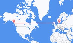 Flyreiser fra Ketchikan, USA til København, Danmark