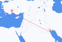 出发地 科威特出发地 科威特城目的地 土耳其安塔利亚的航班