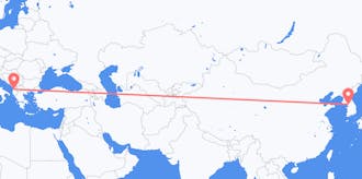 Flights from South Korea to Albania
