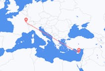 Loty z Dole (gmina Idrija), Francja do Larnaka, Cypr