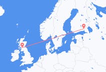 Vluchten van Glasgow, Schotland naar Lappeenranta, Finland