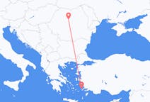 Fly fra Kalymnos til Târgu Mureș