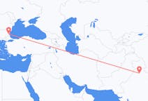 Flyg från Chandigarh, Indien till Burgas, Bulgarien
