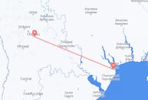 Vluchten van Chisinau, Moldavië naar Odessa, Oekraïne