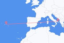 Flights from Brindisi, Italy to Terceira Island, Portugal