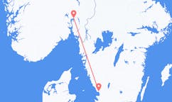 Vluchten van Halmstad naar Oslo