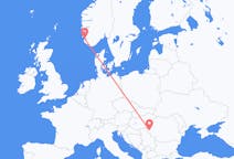 Vluchten van Timișoara naar Stavanger