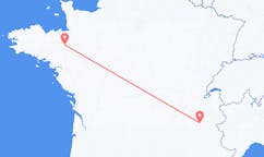 Flyrejser fra Grenoble, Frankrig til Rennes, Frankrig