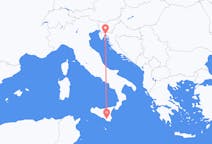 Flyg från Rijeka till Comiso