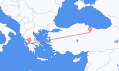 Fly fra Tokat til Patras