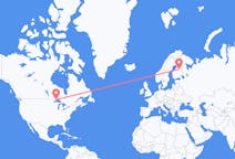 Flyrejser fra Thunder Bay, Canada til Kajaani, Finland