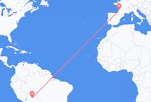 Flyreiser fra Trinidad, Bolivia til Bordeaux, Frankrike