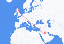 Flights from Al-Qassim Region, Saudi Arabia to Durham, England, the United Kingdom