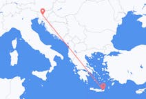 Flights from Sitia, Greece to Ljubljana, Slovenia