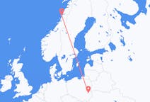 Flyreiser fra Sandnessjøen, Norge til Lublin, Polen