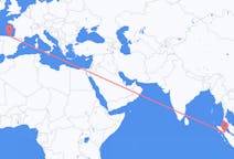 Flyrejser fra Siborong-Borong, Indonesien til Santander, Spanien