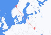 Flights from Kyiv, Ukraine to Trondheim, Norway