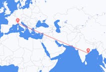 出发地 印度维沙卡帕特南目的地 意大利热那亚的航班