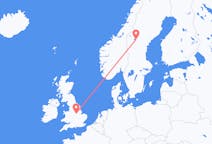 Flyreiser fra Östersund, Sverige til Nottingham, England