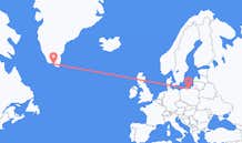Flights from Qaqortoq to Gdansk