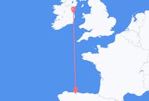 Flyg från Dublin, Irland till Santiago del Monte, Spanien