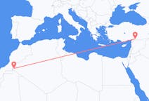 Loty z Tindouf, Algieria do Gaziantep, Turcja