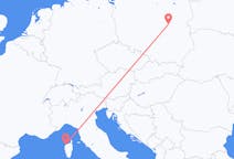 เที่ยวบิน จากคาลวี, ฝรั่งเศส ไปยัง วอร์ซอ, โปแลนด์