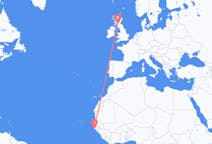 Flyg från Cap Skidåkning, Senegal till Glasgow, Skottland