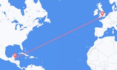 Flights from Caye Caulker, Belize to Southampton, England